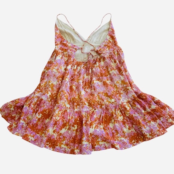 L*Space Nora Floral Print Babydoll Mini Dress - Picture 9 of 13